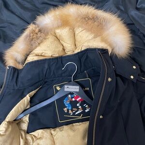 **Moose Knuckles Women’s Stirling Parka - Size Small - Gold**